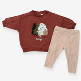 Outfit brown tree hugs