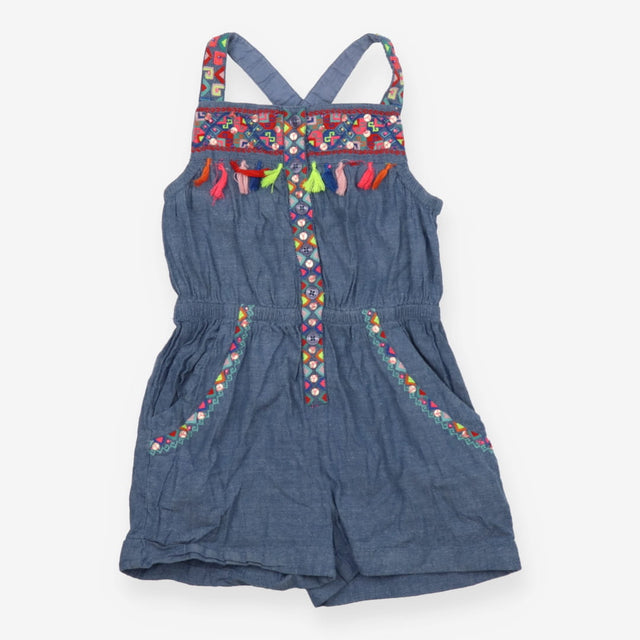 Blue Tassle Playsuit