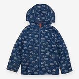 Jacket quilted navy vehicle