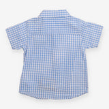 Shirt Short Sleeve Blue Check
