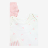 Bodysuits 3pcs Pink Patterned  