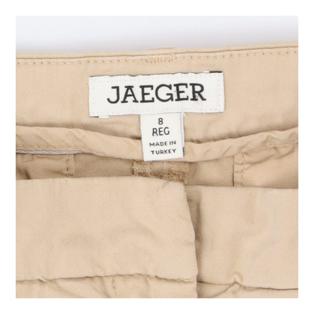 Jaeger Womens Tan Chinos Slim Fit Cropped Cotton S