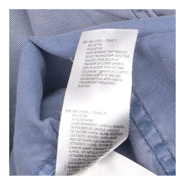 Trousers Light Mid Blue Utility Cargo Lyocell Cott