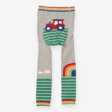 Knit leggings grey rainbow tractor