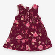 Dress Sleeveless Cord Purple Roses