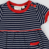 Dress blue striped