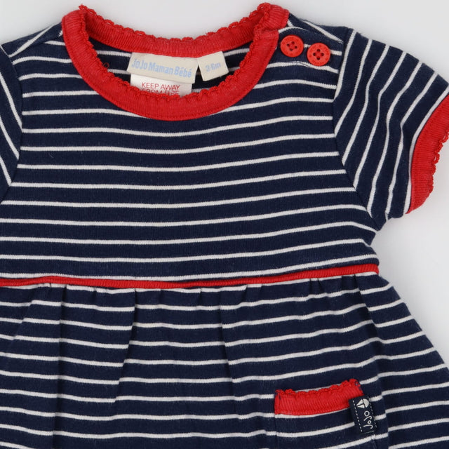 Dress blue striped
