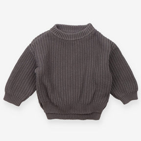 Sweater grey cable knit 