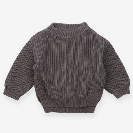 Sweater grey cable knit 