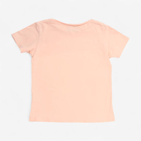 Tee short sleeve peach love slogan