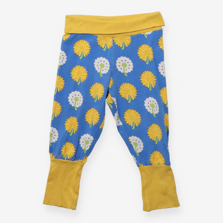 Joggers blue yellow flowers
