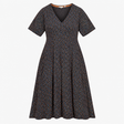 Jersey Midi Dress Organic Cotton Modal Ditsy Print
