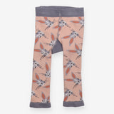 Leggings knit pink and grey bunny