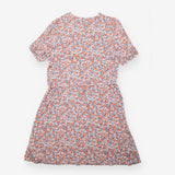 Ditsy Floral Midi Dress Short Sleeve Round Neck Mu