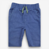 Joggers blue with green drawstring