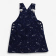 Navy Cord Pinafore Silver Stars