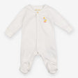 White sleepsuit with yellow duck 