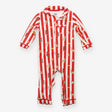Red and White Striped Reindeer Sleepsuit