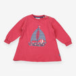 Sweater Dress Pink Long Sleeve with Boat