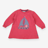 Sweater Dress Pink Long Sleeve with Boat