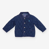Quilted Jacket Navy with Cord Collar