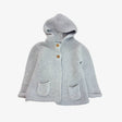 Grey Knit Hooded Cardigan