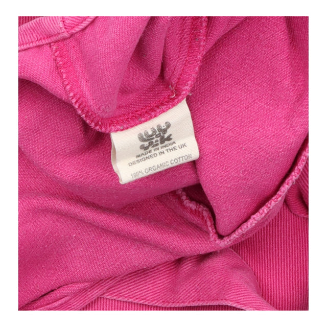 Bright Pink Organic Cotton Tie Shoulder Pocket Can