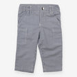 Trousers Strip Blue and White Pockets