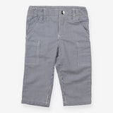 Trousers Strip Blue and White Pockets