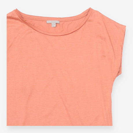 T-Shirt Burnt Orange Relaxed Fit Wide Round Neck S