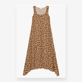 Maxi Dress in Brown Leopard Print