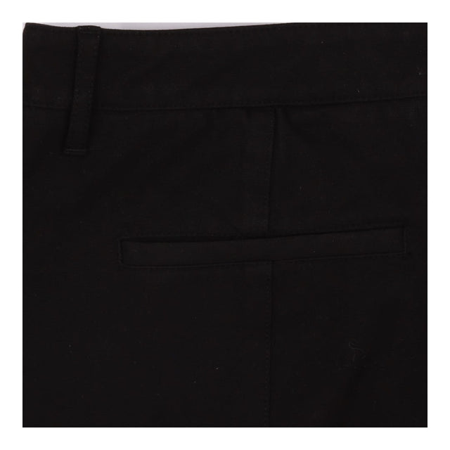 Reiss Trousers Black Zip Detail Skinny Tailored