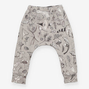 Harem Legging Grey and White Woodland