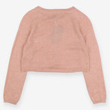 Cardigan heirloom peach sparkle