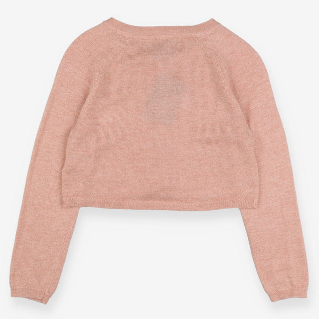 Cardigan heirloom peach sparkle
