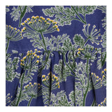 Dress long sleeve blue with plant print