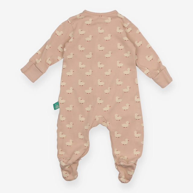 Sleepsuit Brown Puddle Ducks