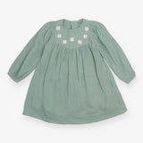 Sage Green Dress with Waffles 
