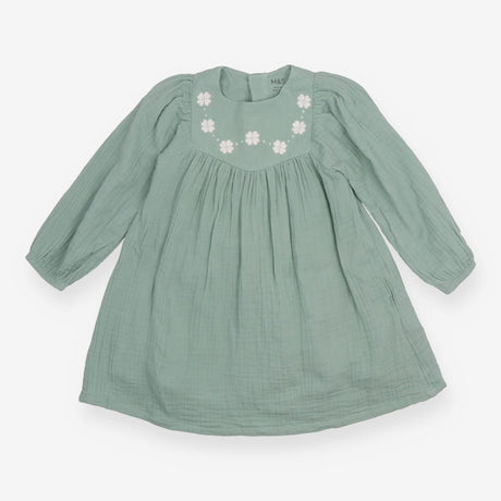 Sage Green Dress with Waffles 