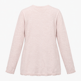 Cardigan Soft Ivory Open Front Long Sleeve Lightwe