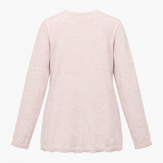 Cardigan Soft Ivory Open Front Long Sleeve Lightwe