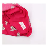 Dress Pink Floral Print Short Sleeves Scoop Neck P