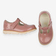 Shoes dusty pink patent velcro hearts