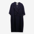 Vintage Double‑Breasted Blazer Dress – Navy, Gold 