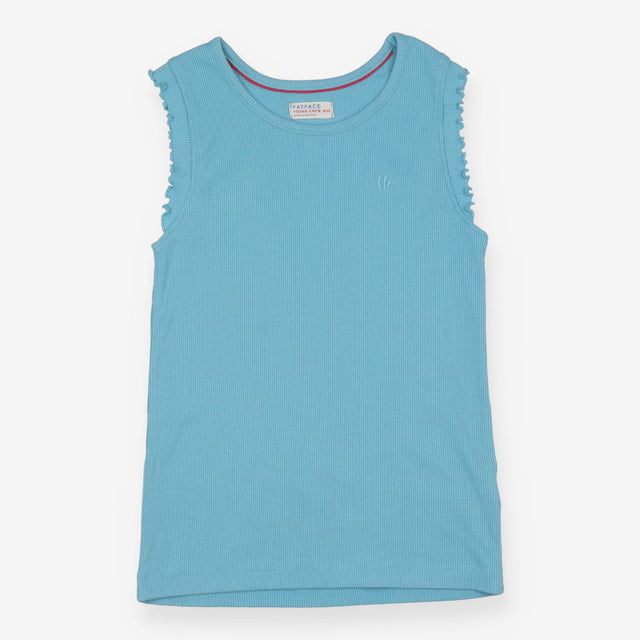 Blue Ribbed Vest 