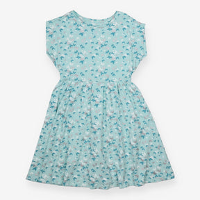 Dress Short Sleeve Blue Butterflies
