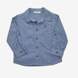 Blue and White Check Shirt