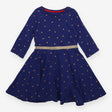 Dress blue with gold stars