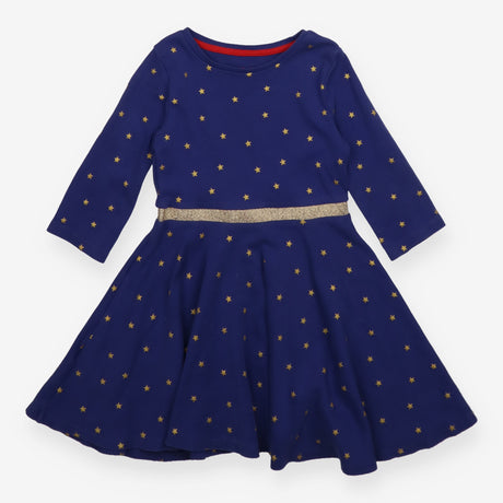 Dress blue with gold stars