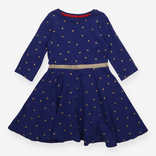 Dress blue with gold stars
